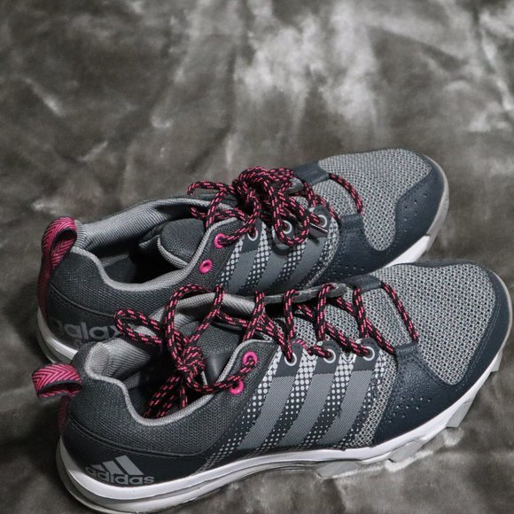 Adidas Shoes | Women's Adidas Galaxy Trail Running Shoes | Color: Gray/Purple | Size: 8.5 | Pirklerain's Closet